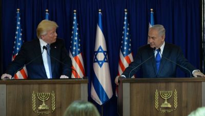 President Donald Trump and Israeli Prime Minister Benjamin Netanyahu at the prime minister's residence in Jerusalem, May 22.