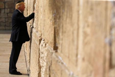 Donald Trump on the Western Wall