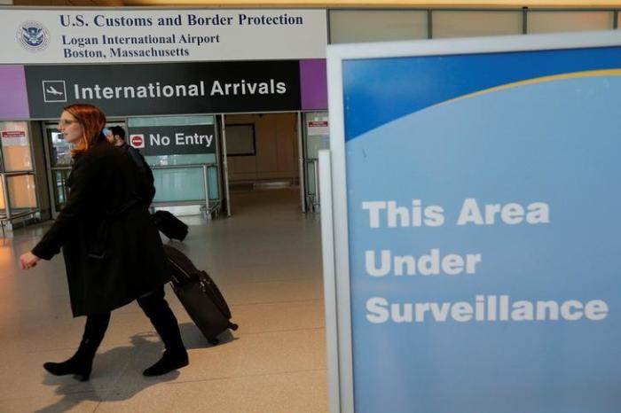 International travelers arrive at Logan Airport in Boston, Massachusetts, U.S. February 6, 2017.