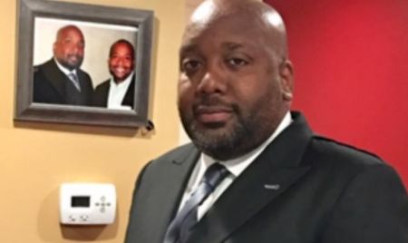 Pastor Robert Keith, 46, of New Ebenezer Baptist Church in Newark, New Jersey.