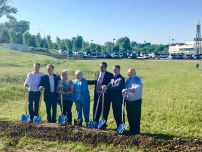 A groundbreaking for the Countryside Community Church worship space, held Monday, June 5, 2017. Countryside will be relocating its church to a space of land in Omaha, Nebraska that will also include a synagogue and a mosque.
