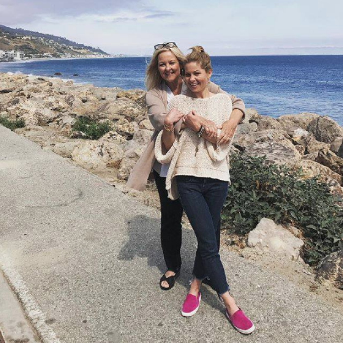 Candace Cameron Bure poses with her mother, Barbara Cameron, in California, June 8, 2017.