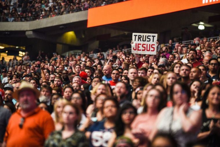 Some 38,000 people attend Harvest America at the University of Phoenix Stadium on June 11, 2017.