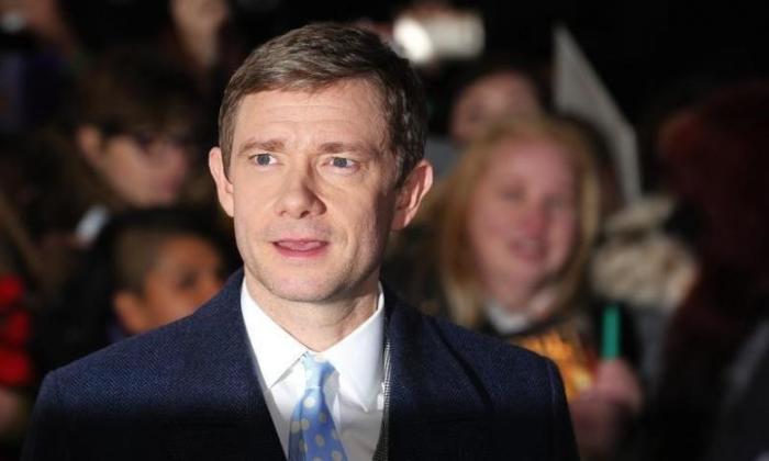File photo of Martin Freeman at the world film premiere of ''The Hobbit: The Battle of the Five Armies'' at Leicester Square in central London, December 1, 2014.