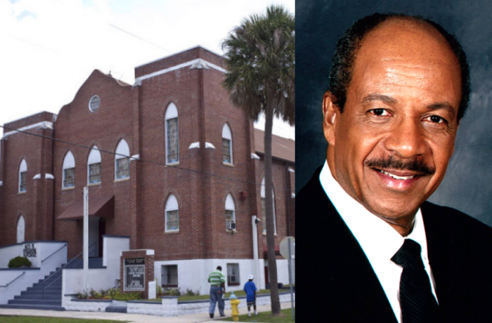 New Salem Missionary Baptist Church in Temple Terrace, Florida (L), ousted The Rev. Henry J. Lyons (R) as its pastor on June 15, 2017.