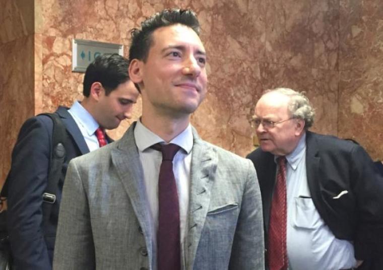 Anti-abortion activist David Daleiden, waits outside Superior Court in San Francisco, California, U.S., May 3, 2017.