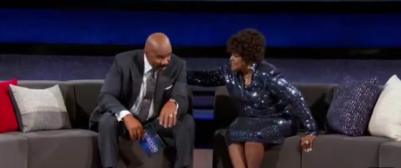 Pastor Shirley Caesar appears on NBC variety show "Little Big Shots: Forever Young," hosted by Steve Harvey, on June 21, 2017.