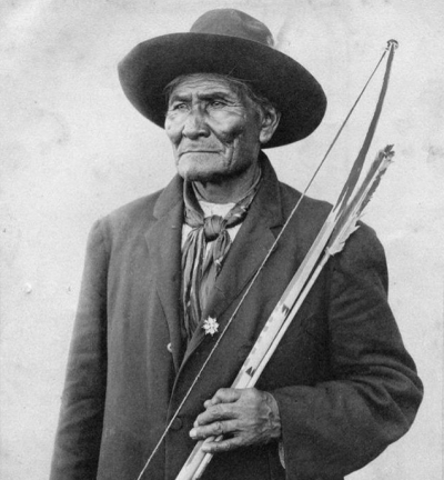 Famed Apache leader and warrior Geronimo, (1829-1909).
