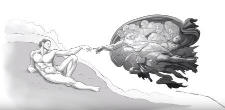 An image from the short film "The Lost Secrets of Liberty," uploaded to social media sites by the Illinois-based Christian group Heirloom Audio in June 2017.