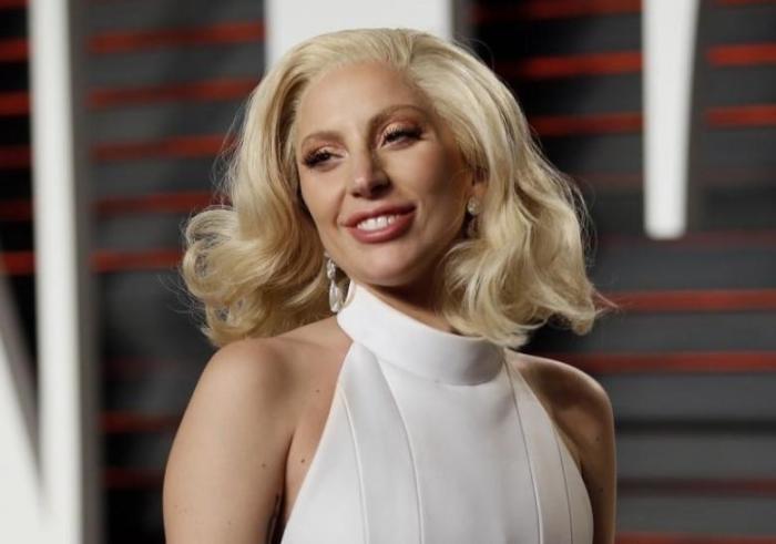 Lady Gaga arrives at the Vanity Fair Oscar Party in Beverly Hills, California, U.S. February 28, 2016.