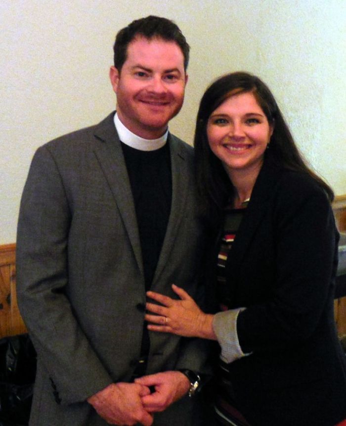 Rev. William Rian Adams, 35, and his wife, Amber.