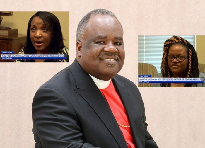 Pastor Lewis Clemons of Kingdom Awareness Ministries International in Columbus, Georgia, is accused of sexually abusing former congregants Lequita Jackson (L), and Lakisha Smith (R).