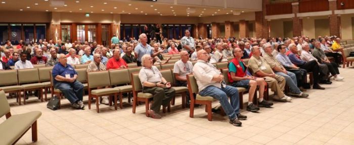 Approximately 600 attendees at the United Methodist Men's National Gathering, held at St. Luke's United Methodist Church in Indianapolis, Indiana, on July 7-8, 2017.