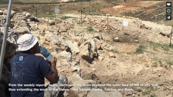 Archaeological dig at Shiloh in Israel in this video posted in July 2017.