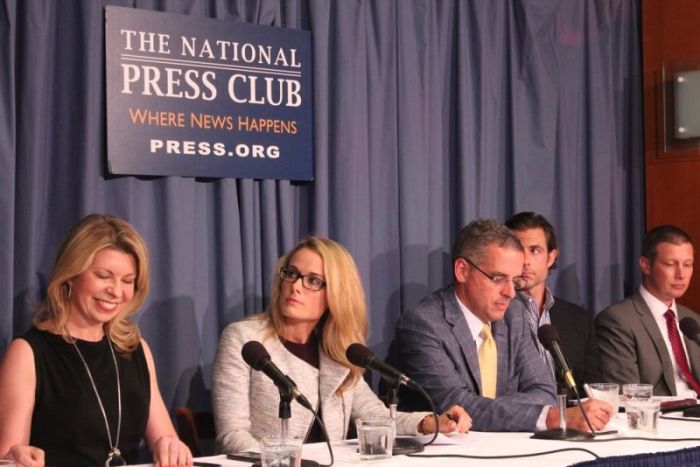 Panelists respond to Rod Dreher's The Benedict Option at the National Press Club in Washington, D.C., on Wednesday, July 12, 2017.