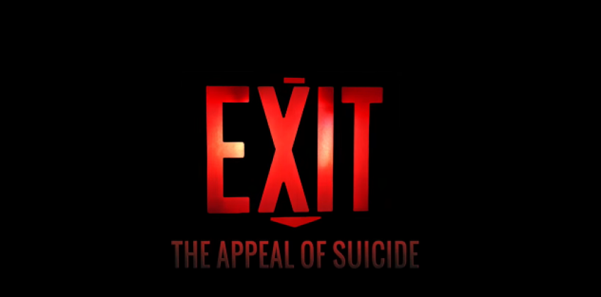 "EXIT: The Appeal of Suicide" movie art work, 2017.