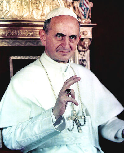 Vatican City (picture oficial of pope) - Vatican City, picture oficial of Pope Paul VI.