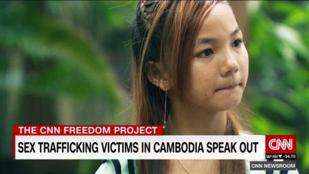 Sex trafficking victims in Cambodia speak out in a CNN interview broadcast on July 25, 2017.