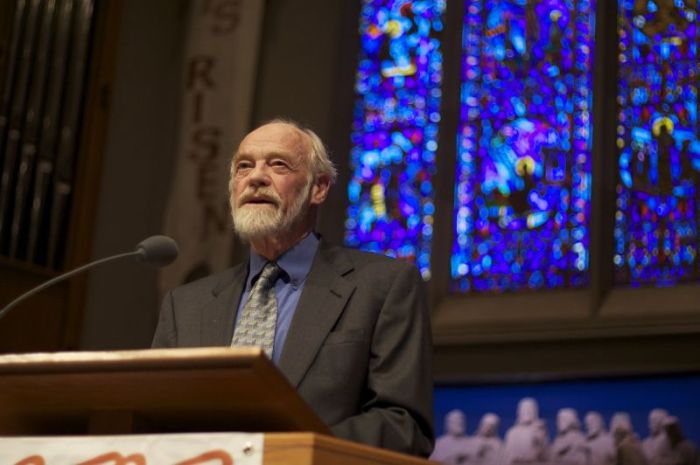 Eugene Peterson speaks at University Presbyterian Church in Seattle, Washington, sponsored by the Seattle Pacific University Image Journal.