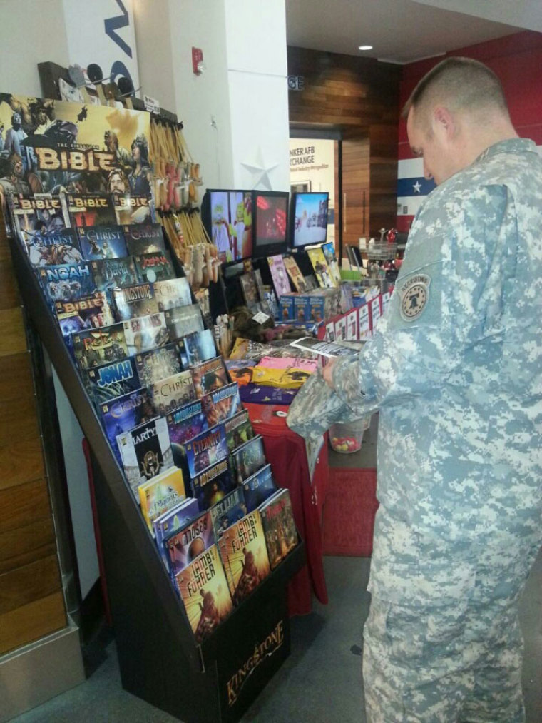 Kingstone comics and Bibles read by military service members.