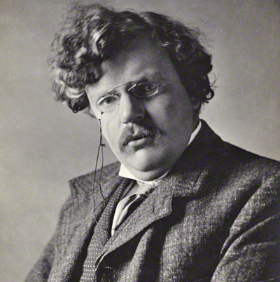 Gilbert Keith Chesterton (1874-1936), notable prolific writer and lay theologian.