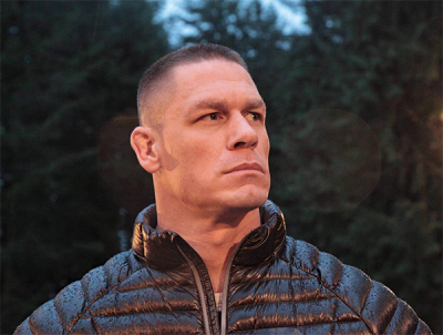 A promotional image for 'American Grit' featuring John Cena