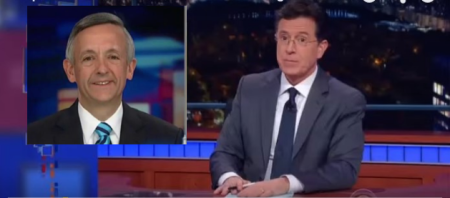 (L.) Pastor Robert Jeffress on 'Fox & Friends' on January 29, 2017 and (R.)