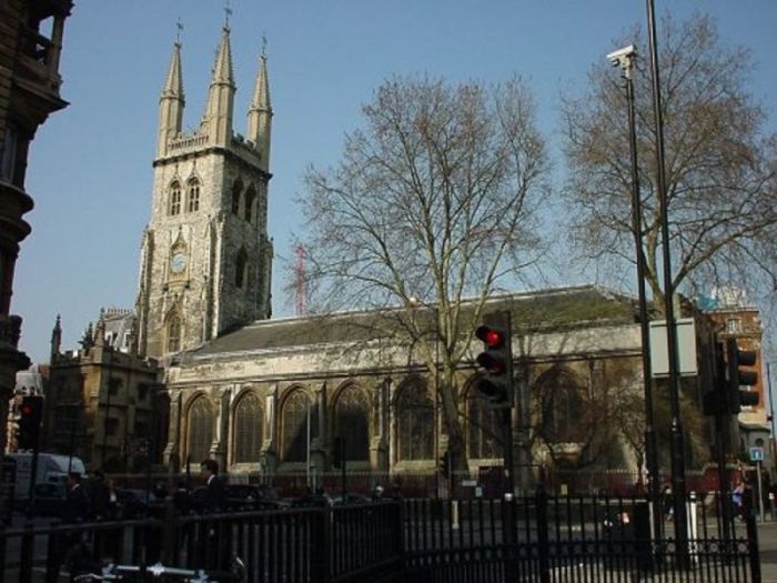 St. Sepulchre Without Newgate Church in the Holborn district of London