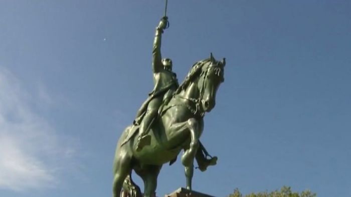 Bishop James Dukes, pastor of Liberation Christian Center in Chicago, Illinois, wants city officials to remove a statue of President George Washington, along with his name and President Andrew Jackson's name from two public parks because they were were slave owners.