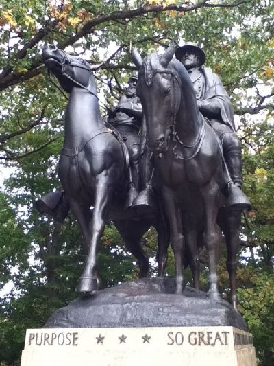 Stonewall Jackson and Robert E. Lee Monument in Baltimore, Md.