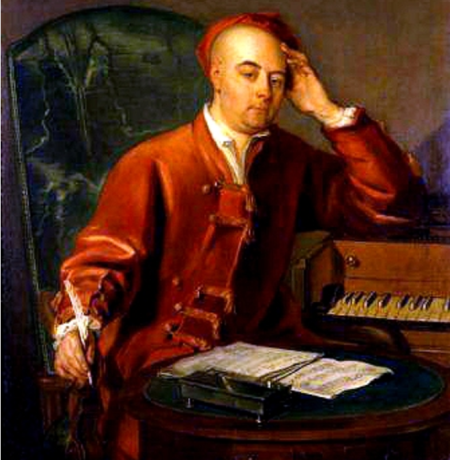 George Friedrich Handel (1685-1759), famed composer of "Messiah" and other pieces.