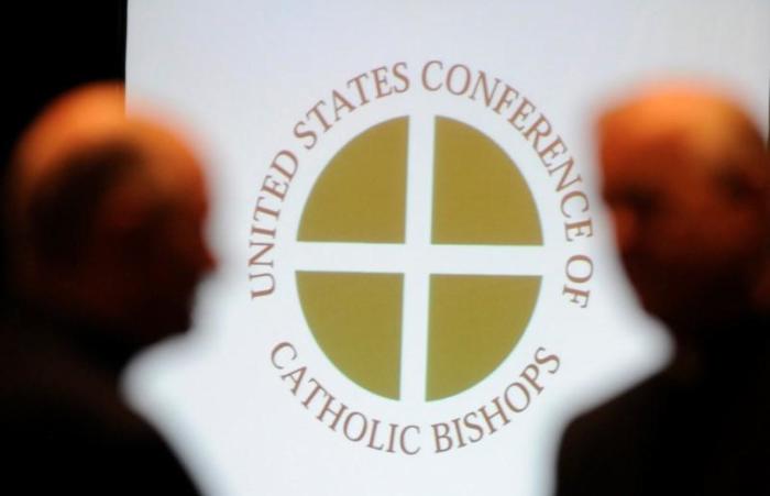 Catholic Bishops meet at the start of an afternoon session during the U.S. Conference of Catholic Bishops Annual Spring Assembly in Atlanta, Georgia, June 13, 2012.