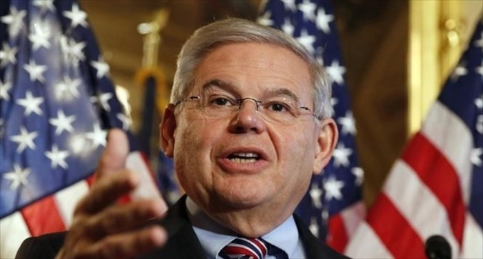 Sen. Robert Menendez, D-N.J., speaks at a news conference on Capitol Hill in Washington on Dec. 10, 2014. Photo by Larry Downing for Reuters.
