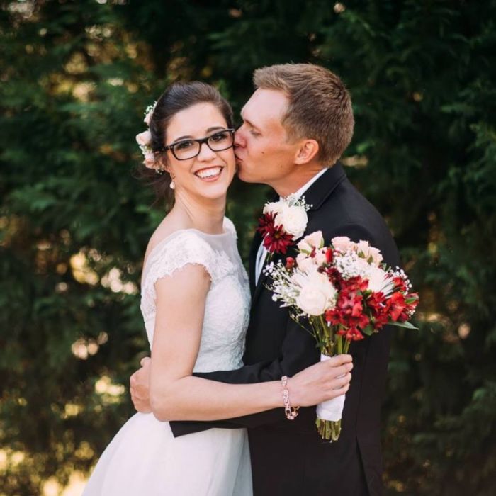 Matthew Phelps and his late wife Lauren on their wedding day, November 11, 2016