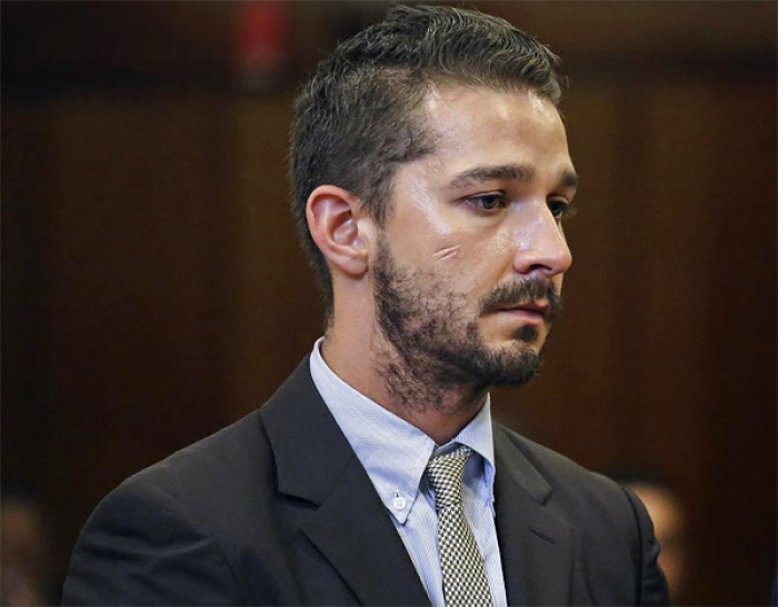 Actor Shia LaBeouf attends a hearing at the Manhattan Criminal Court in New York July 24, 2014.