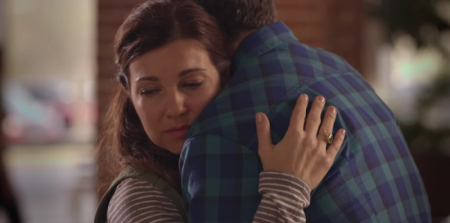 Actors Leland Klassen and Shari Rigby on the set of "Extraordinary" the movie, 2017.