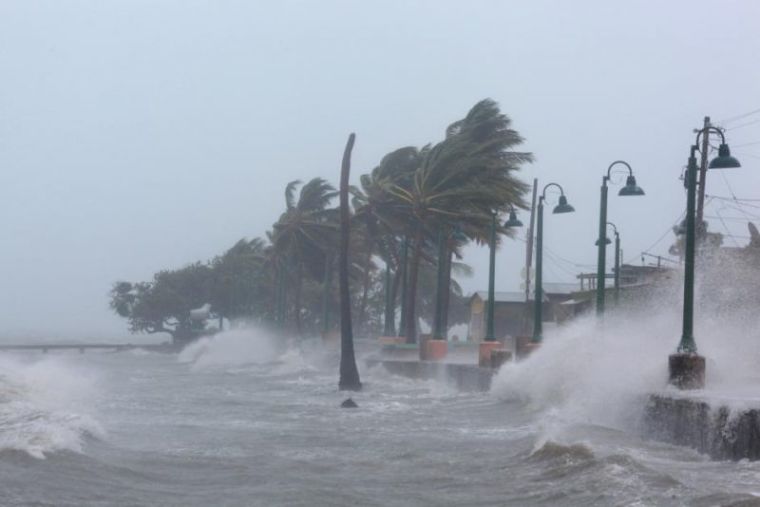 Hurricane Irma slammed across islands in the northern Caribbean on Wednesday, in Fajardo, Puerto Rico, September 6, 2017.