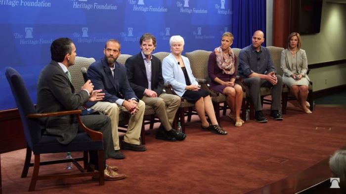 Christian business owners talk about their court cases in a panel hosted by The Heritage Foundation, posted on September 6, 2017.