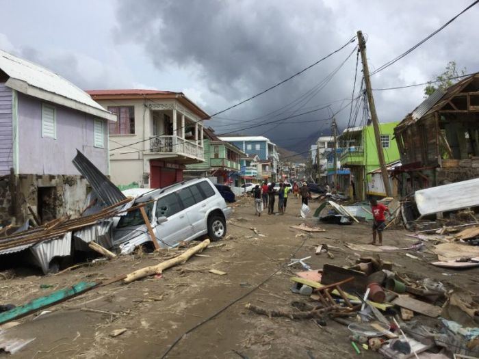 Hurricane Maria inflicted widespread destruction in Dominica, where Samaritan's Purse is airlifting a team of disaster relief specialists with urgently needed aid, September 2017.