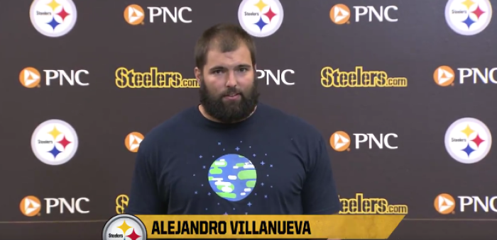 Alejandro Villanueva is an offensive tackle for the Pittsburgh Steelers.