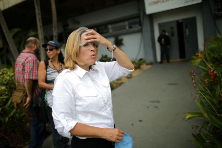 Mayor of San Juan, Puerto Rico, Carmen Yulin Cruz, seen here in San Juan on September 30, 2017, has emerged as a vocal critic of the federal hurricane relief effort