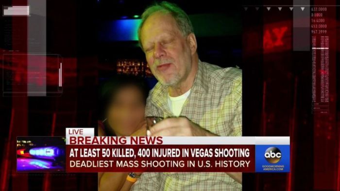 First photo released of the Las Vegas shooter, 64-year-old Stephen Paddock, following the mass shooting in Las Vegas on October 1, 2017.
