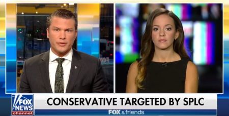 Campus Reform Program Coordinator Hannah Scherlacher on Fox & Friends to speak about being named in a Southern Poverty Law Center "Anti-LGBT Roundup" report from August 2017.