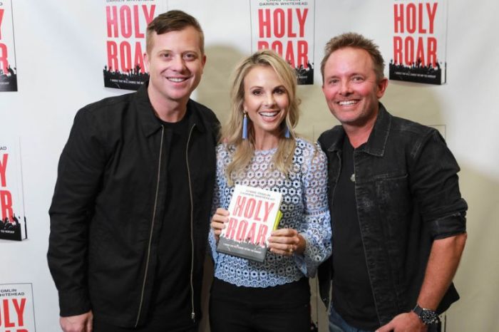 Elisabeth Hasselbeck hosts a book release celebration with Chris Tomlin and Darren Whitehead at Nashville's Church of the City