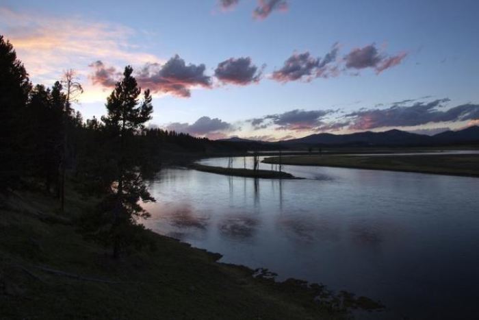 The Yellowstone River winds through the Hayden Valley in Yellowstone National Park, Wyoming, June 9, 2013.