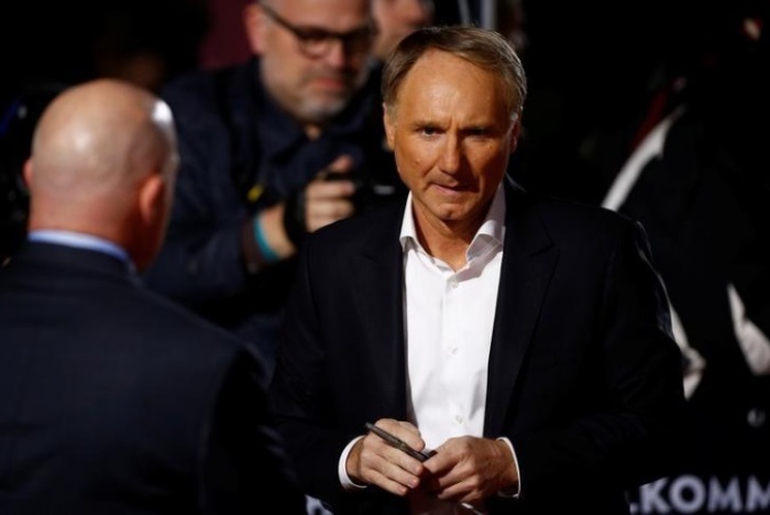 Author Dan Brown attends a screening of his film 'Inferno' in Berlin, Germany, October 10, 2016.