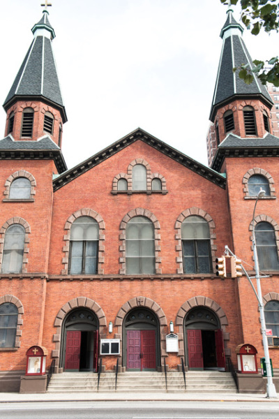 Saint Mary Catholic Church, also called Saint Mary Grand, located in New York City.