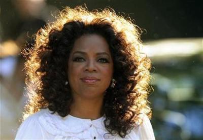 Oprah Winfrey had a gospel brunch with 250 guests at her California home.