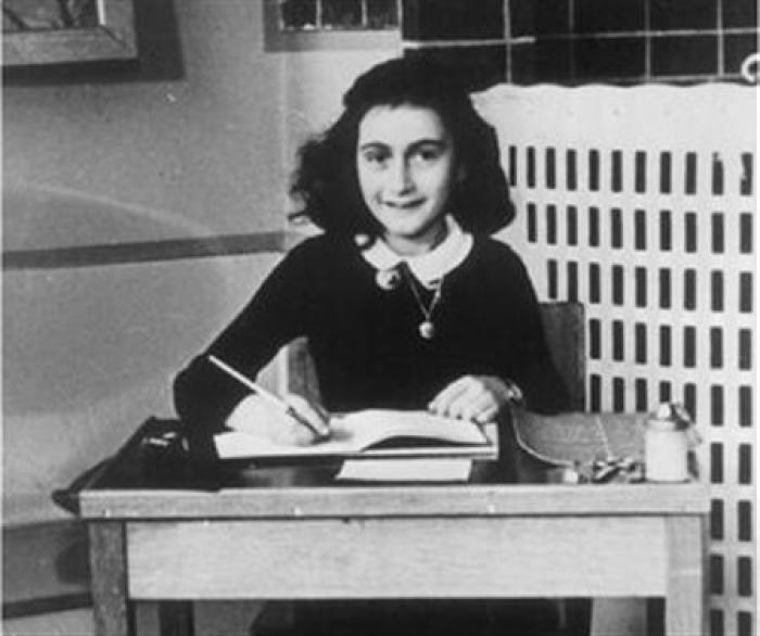 Anne Frank, the young Jewish girl whose diary of hiding from the Nazis in a Dutch attic came to symbolize the horror of the Holocaust, in an undated photo.