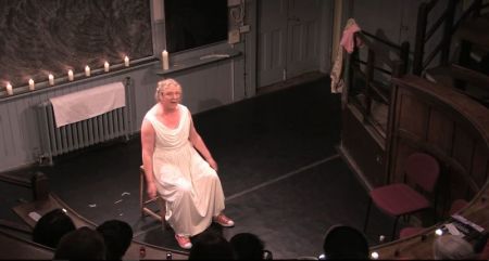 Jo Clifford in "The Gospel According to Jesus, Queen of Heaven" in this August 2015 video.